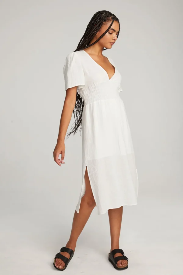 Outlet Palmer White Midi Dress Women Loungewear | Dresses
