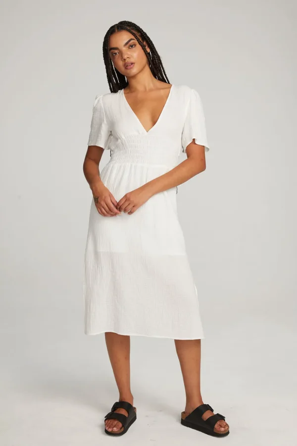 Outlet Palmer White Midi Dress Women Loungewear | Dresses