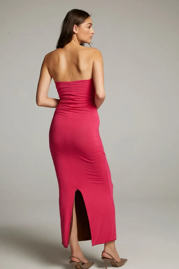 Online Panama Coffee And Raspberry Reversible Midi Dress Women Loungewear | Dresses