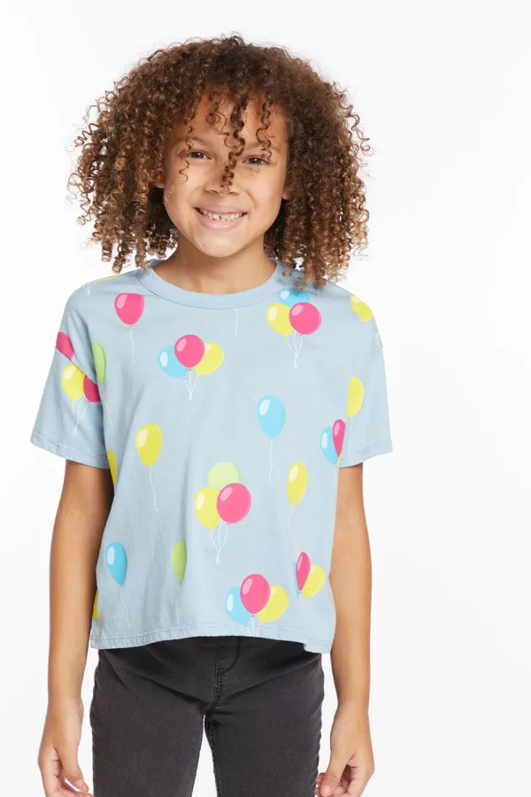 Clearance Party Balloons Girls Tee Kids Girls