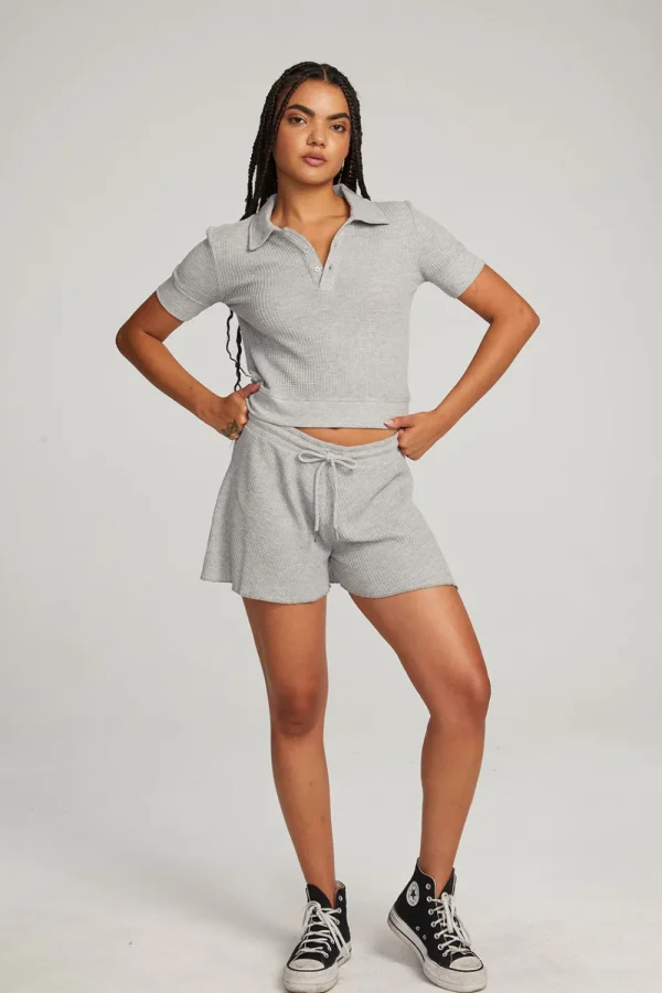 Fashion Paseo Grey Marl Shorts Women Bottoms | Loungewear
