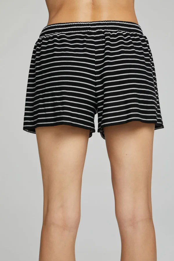 Online Paseo Shorts - Black And White Stripe Women Loungewear | Bottoms