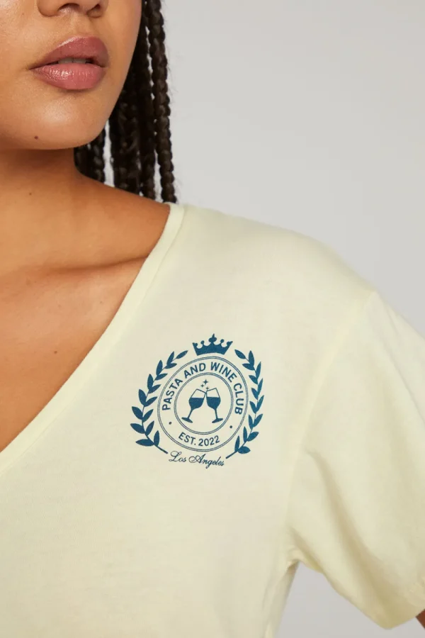 Shop Pasta And Wine Club Tee Women Loungewear | Tops