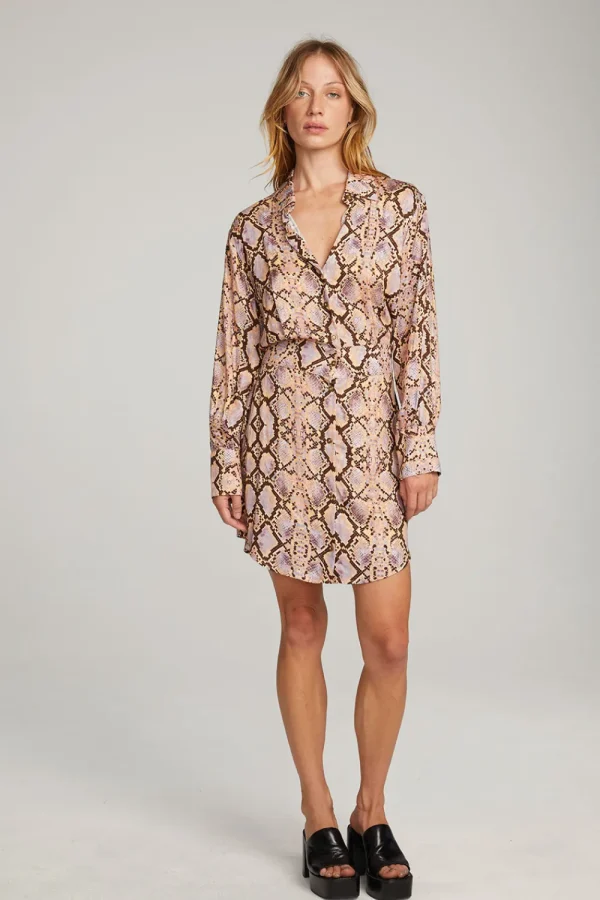 Hot Paxton Python Print Mini Dress Women Loungewear | Dresses
