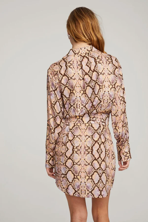 Hot Paxton Python Print Mini Dress Women Loungewear | Dresses