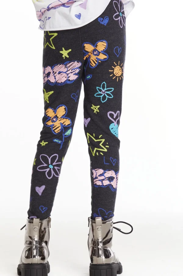 Fashion Peace & Love Girls Cozy Knit Classic Legging Kids Girls