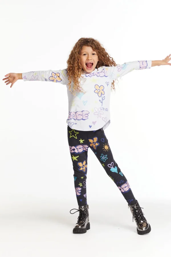 Fashion Peace & Love Girls Cozy Knit Classic Legging Kids Girls