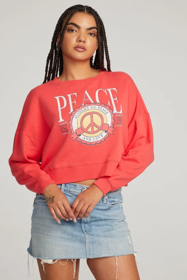 Best Sale Peace Academy Pullover Women Loungewear | Graphics