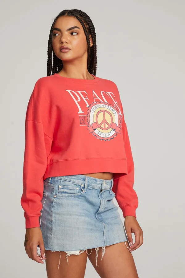 Best Sale Peace Academy Pullover Women Loungewear | Graphics