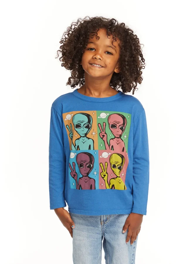 New Peace Alien Long Sleeve Tee Kids/BOY Boys