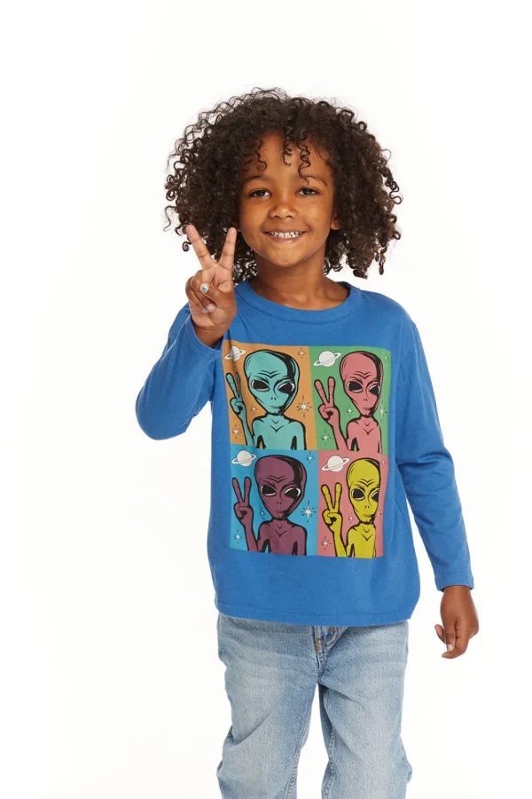 New Peace Alien Long Sleeve Tee Kids/BOY Boys