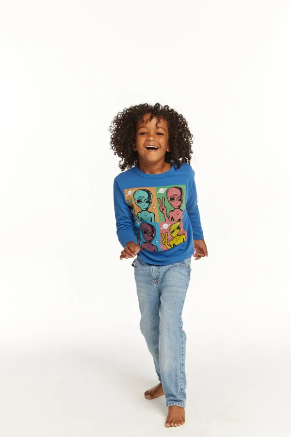 New Peace Alien Long Sleeve Tee Kids/BOY Boys