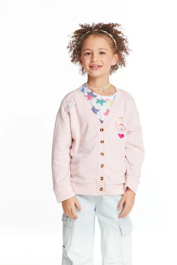Outlet Peace Love Smile Girls Cardigan Kids Girls