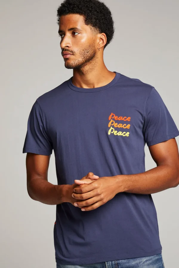 Best Peace Script Mens Tee Tops