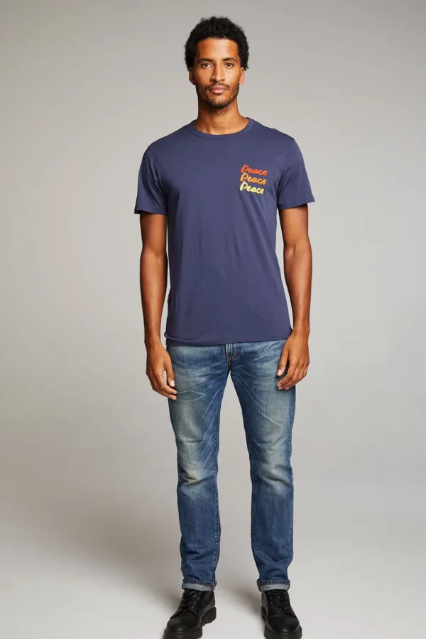 Best Peace Script Mens Tee Tops