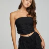 Cheap Pier Crop Top - Black Onyx Women Loungewear | Tops