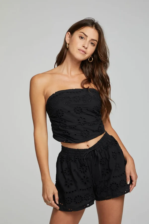 Cheap Pier Crop Top - Black Onyx Women Loungewear | Tops