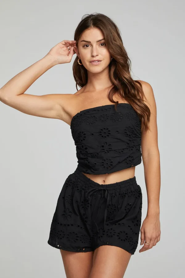 Cheap Pier Crop Top - Black Onyx Women Loungewear | Tops