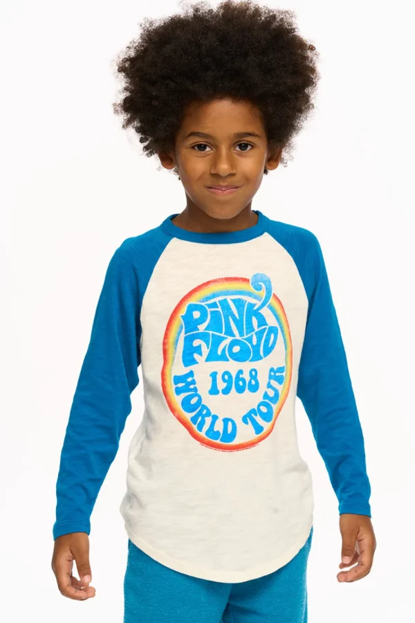 Shop Pink Floyd - World Tour Aidan Long Sleeve Baseball Tee Women/Kids/BOY Boys | Music