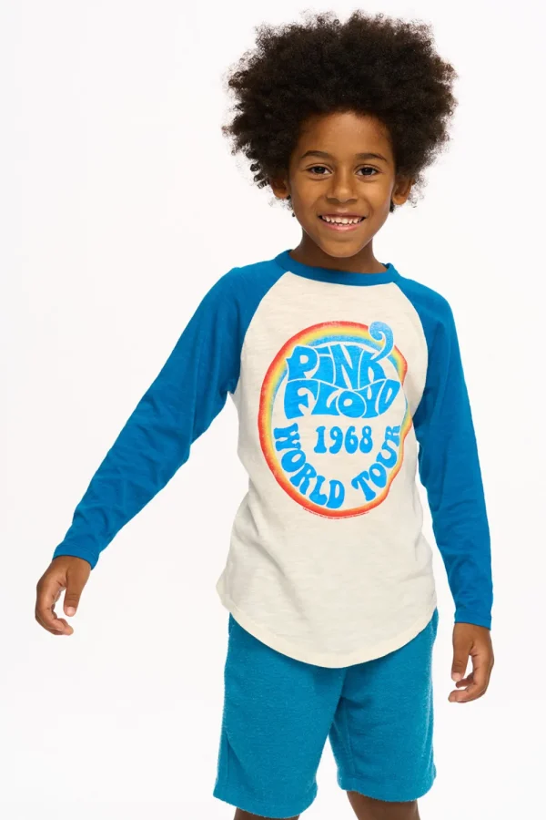 Shop Pink Floyd - World Tour Aidan Long Sleeve Baseball Tee Women/Kids/BOY Boys | Music