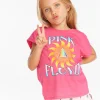 Hot Pink Floyd Prism Sun Girls Tee Women/Kids Girls | Music