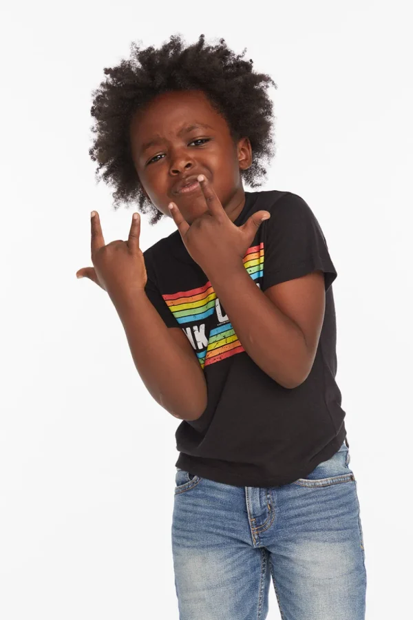 Fashion Pink Floyd Rainbow Stripe Boys Tee Women/Kids/BOY Boys | Music