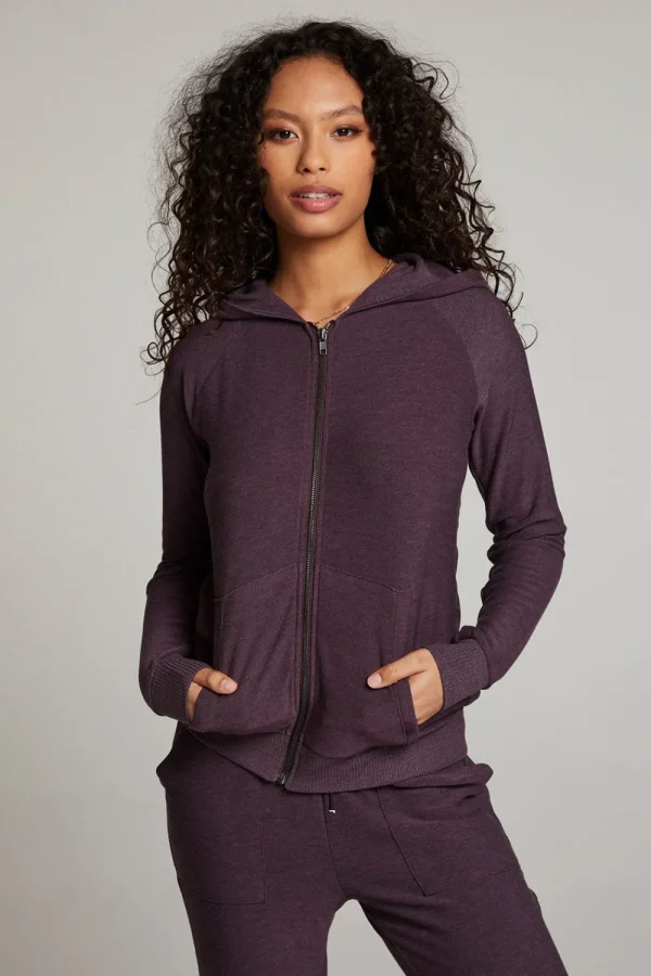 Online Plum Perfect Long Sleeve Raglan Zip Up Hoodie Women Outerwear | Loungewear