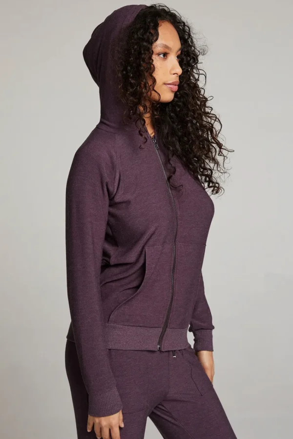Online Plum Perfect Long Sleeve Raglan Zip Up Hoodie Women Outerwear | Loungewear