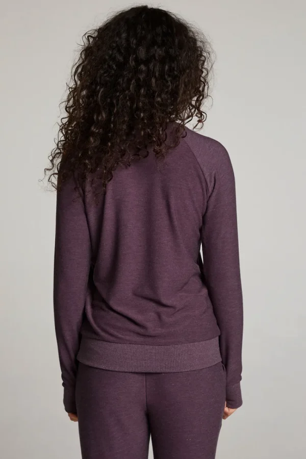 New Plum Perfect Long Sleeve Raglan Pullover Women Loungewear | Tops