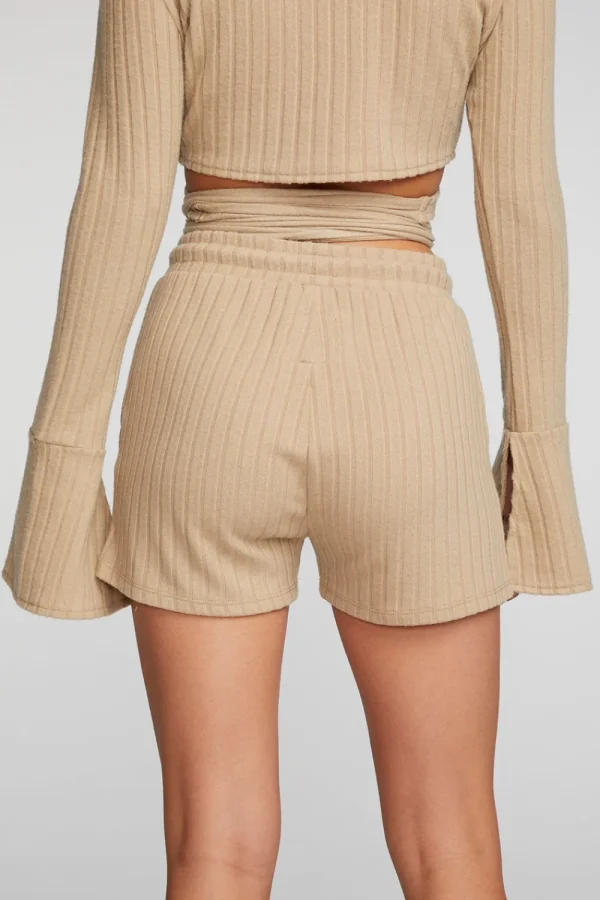 Store Poor Boy Rib Shorts With Shoestring Tie Women Loungewear | Bottoms