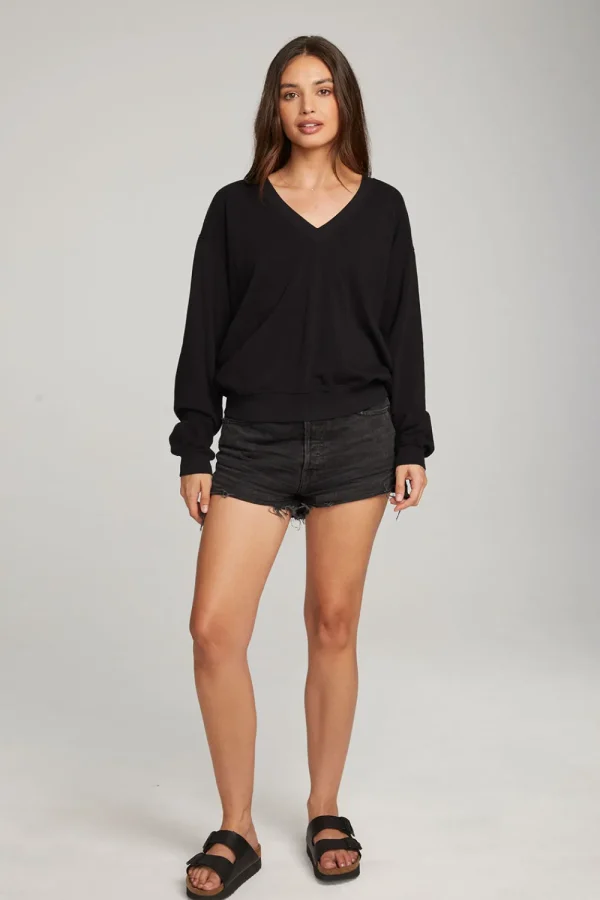 Shop Poppy Black Pullover Women Outerwear | Loungewear