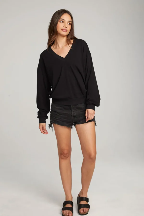 Shop Poppy Black Pullover Women Outerwear | Loungewear