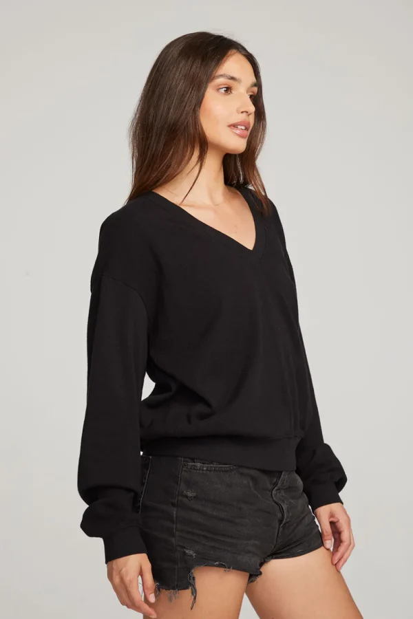 Shop Poppy Black Pullover Women Outerwear | Loungewear