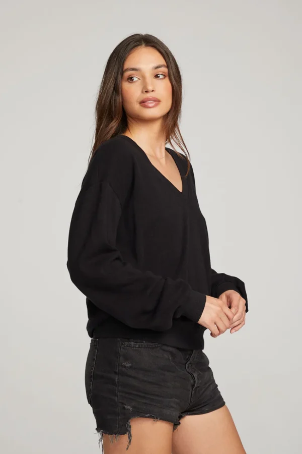 Shop Poppy Black Pullover Women Outerwear | Loungewear