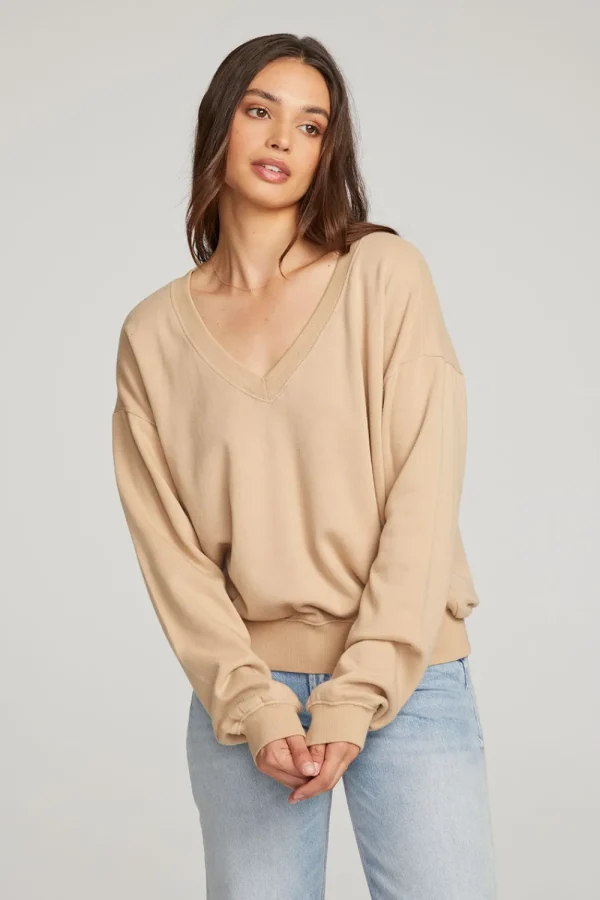 Cheap Poppy Cappuccino Pullover Women Outerwear | Loungewear