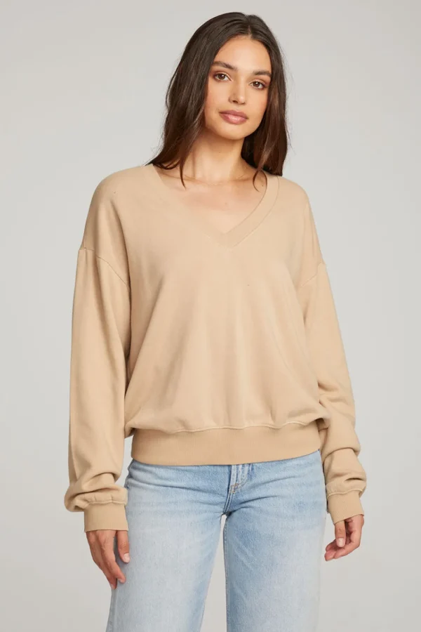 Cheap Poppy Cappuccino Pullover Women Outerwear | Loungewear