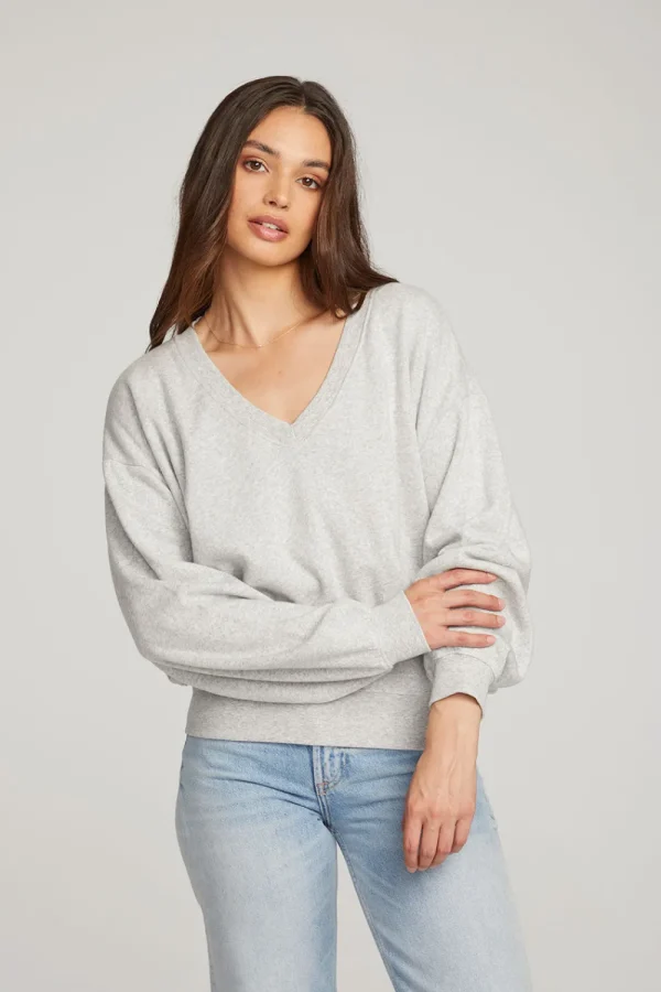 Flash Sale Poppy Heather Grey Pullover Women Outerwear | Loungewear