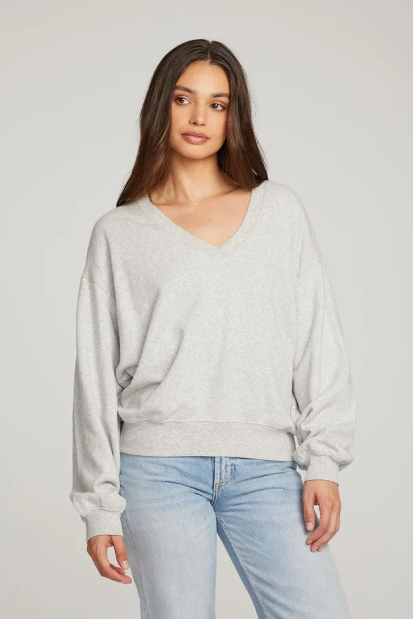 Flash Sale Poppy Heather Grey Pullover Women Outerwear | Loungewear