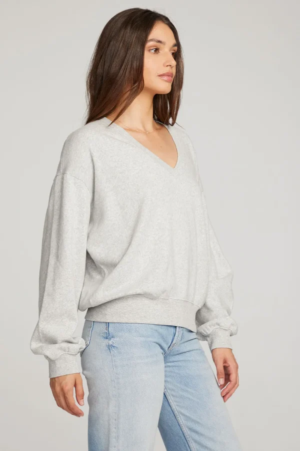 Flash Sale Poppy Heather Grey Pullover Women Outerwear | Loungewear