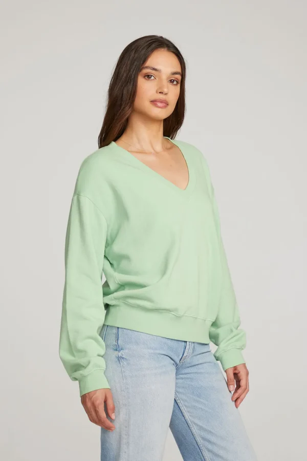 Best Sale Poppy Quiet Green Pullover Women Outerwear | Loungewear
