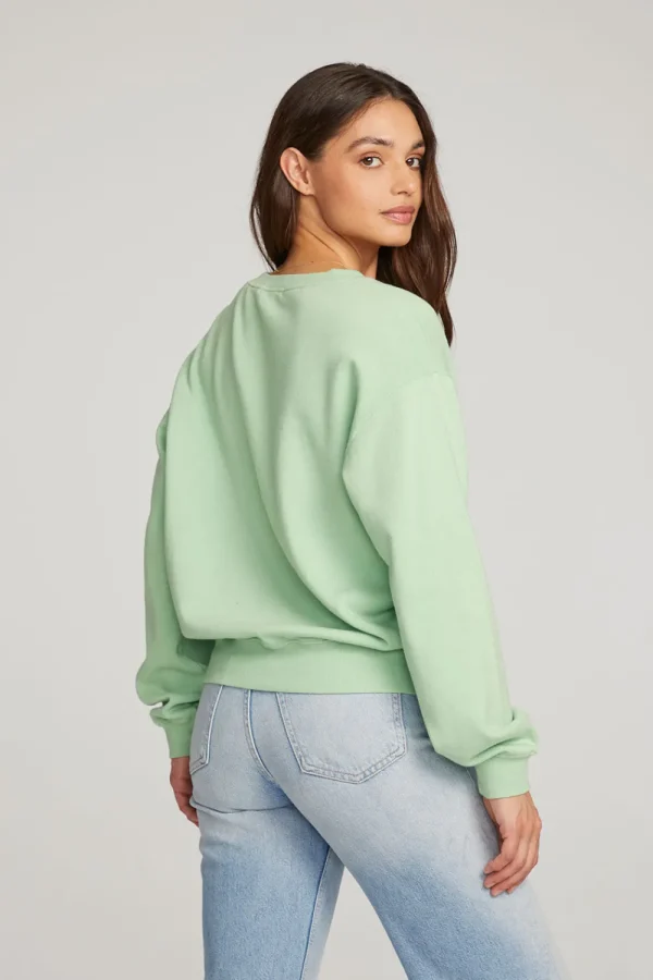Best Sale Poppy Quiet Green Pullover Women Outerwear | Loungewear