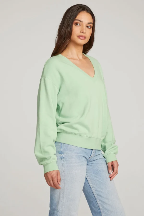 Best Sale Poppy Quiet Green Pullover Women Outerwear | Loungewear