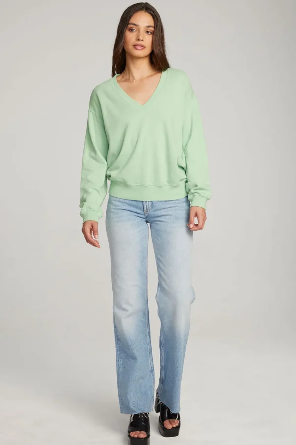 Best Sale Poppy Quiet Green Pullover Women Outerwear | Loungewear