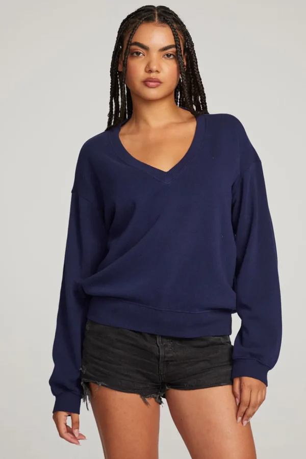 Store Poppy Sapphire Pullover Women Outerwear | Loungewear