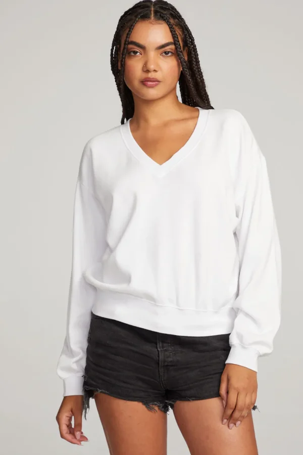 Flash Sale Poppy White Pullover Women Outerwear | Loungewear