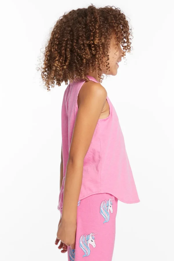 New Pretty Unicorn Girls Vintage Jersey Shirttail Muscle Kids Girls