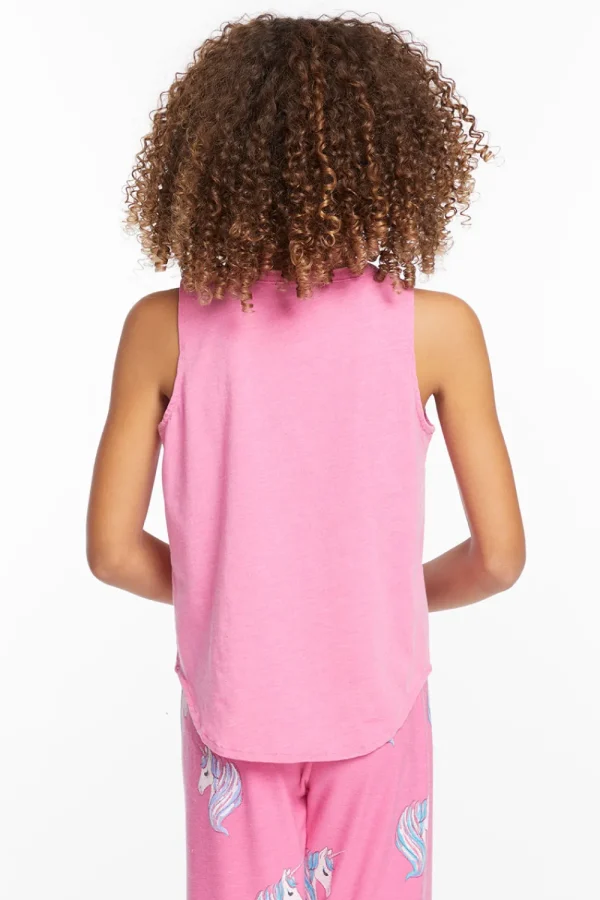 New Pretty Unicorn Girls Vintage Jersey Shirttail Muscle Kids Girls