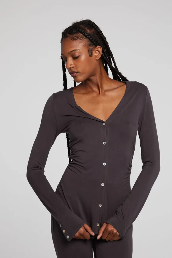 Flash Sale Priscilla Chocolate Torte Long Sleeve Women Loungewear | Tops