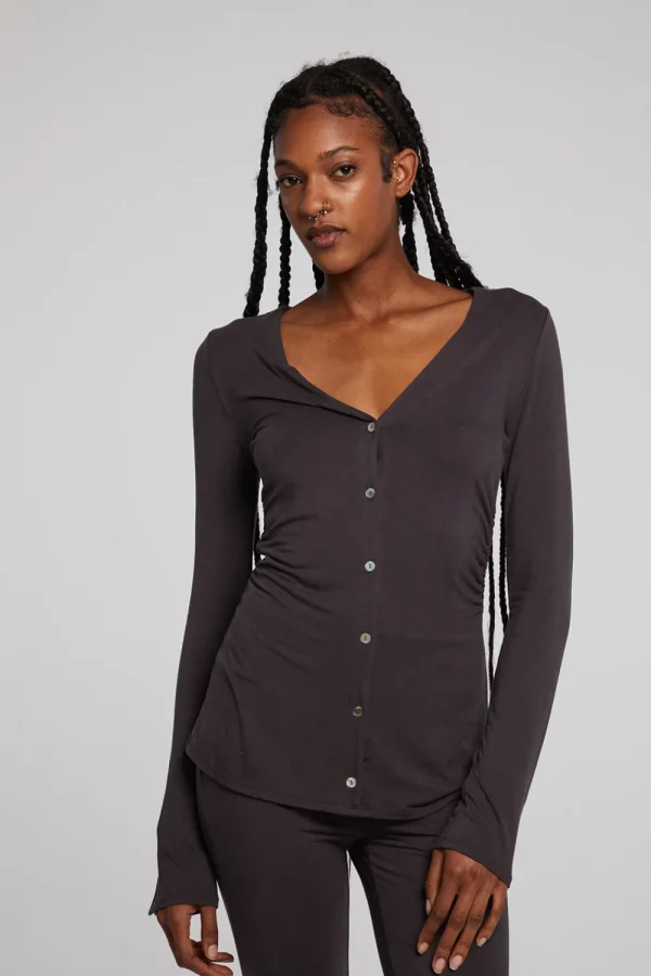 Flash Sale Priscilla Chocolate Torte Long Sleeve Women Loungewear | Tops