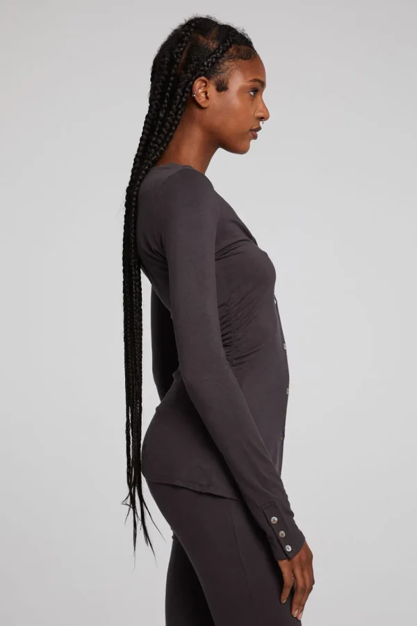 Flash Sale Priscilla Chocolate Torte Long Sleeve Women Loungewear | Tops